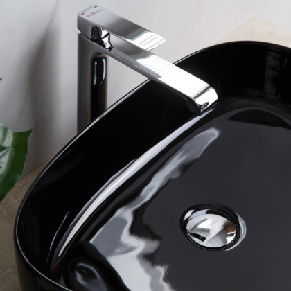 Раковина керамическая накладная черная BB1435-NERO, 550x400x140 Раковина керамическая накладная черная BB1435-NERO, 550x400x140