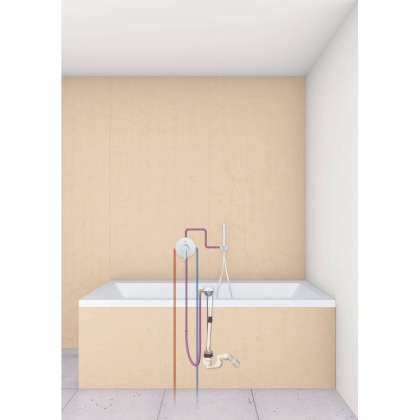 Наливной, сливной и переливной гарнитур, GROHE Talentofill, внешняя часть, хром, (19952000)