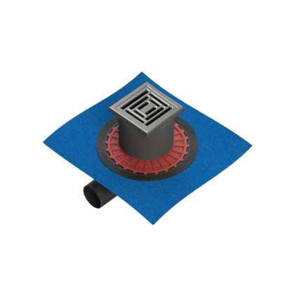 Душевой трап Square 10x10 см, горизонтальный, матовый хром Душевой трап Square 10x10 см, горизонтальный, матовый хром