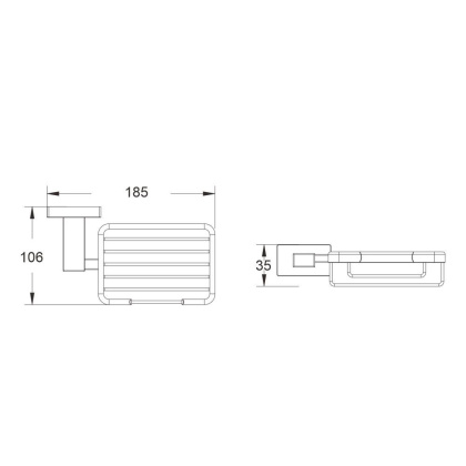 Мыльница навесная, SG5604H Shevanik, Черный