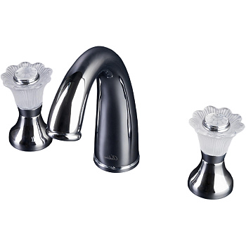 Смеситель для раковины на 3 отверстия, Camelia хром_Комплект Смеситель для раковины на 3 отверстия, Camelia хром_Комплект