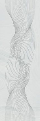 Декор Веро голубой светлый глянцевый обрезной 40x120x1