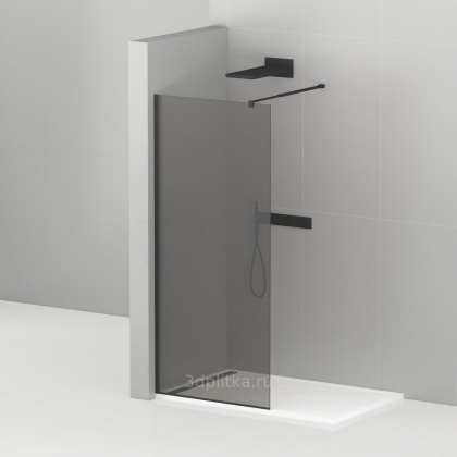 LIBERTA-110-GR Стекло для перегородки Liberta, графит, 1100х1950 мм