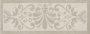 Декор HGD\A503\15145 Монсанту 2 бежевый светлый  (15см*40см*8мм) (10шт/0,6м2) орнамент, шт