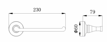 Полотенцедержатель RUSH Corsica (CO42511)