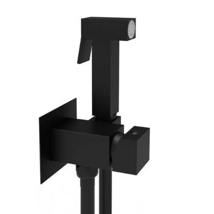 Смеситель с гигиеническим душем Paffoni Tweet Square ZDUP112NO