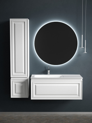 Тумба подвесная SANCOS Very 995х445х406, c одним  ящиком оснащенным доводчиками, левая , Bianco , арт.VR100LW Тумба подвесная SANCOS Very 995х445х406, c одним  ящиком оснащенным доводчиками, левая , Bianco , арт.VR100LW