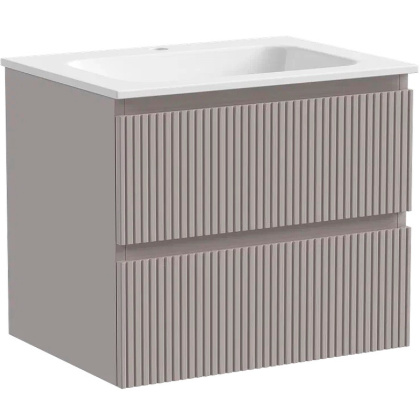 Тумба подвесная SANCOS Snob T 590х445х500, c двумя ящиками оснащенными доводчиками, Doha Soft, арт.SNT60SM Тумба подвесная SANCOS Snob T 590х445х500, c двумя ящиками оснащенными доводчиками, Doha Soft, арт.SNT60SM