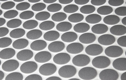 Противоскользящая мозаика Penny Round Dark Grey Antislip, Non-Slip