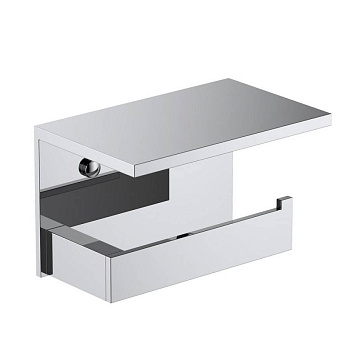 Бумагодержатель с полкой для телефона Timo Petruma 15243/00 хром Бумагодержатель с полкой для телефона Timo Petruma 15243/00 хром