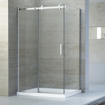 Душевой уголок RGW TO-44, 02074439-11, 130 x 90 х 195 см, дверь раздвижная, стекло прозрачное, хром