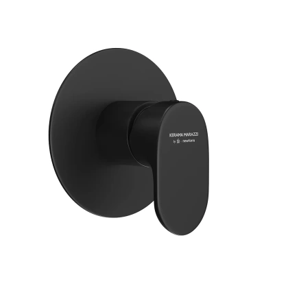 Встроенный однорычажный смеситель OLE  для душа на один поток, матовый черный