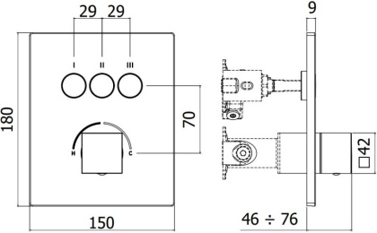 Смеситель для душа Paffoni Compact Box CPM519ST Смеситель для душа Paffoni Compact Box CPM519ST