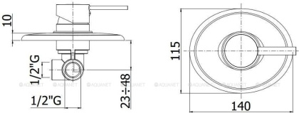 Смеситель для душа Paffoni Berry BR010CR (с внутренней частью) Смеситель для душа Paffoni Berry BR010CR (с внутренней частью)