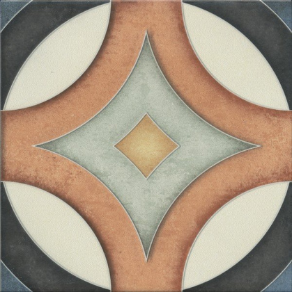 Декор HGD\A557\5009 Фантазия 3 орнамент (20см*20см*6,9мм) (10шт/0,4м2) матовый, шт.