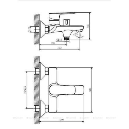 Смеситель для ванны/душа Orange Sofi 2.0 M46-100cr Смеситель для ванны/душа Orange Sofi 2.0 M46-100cr
