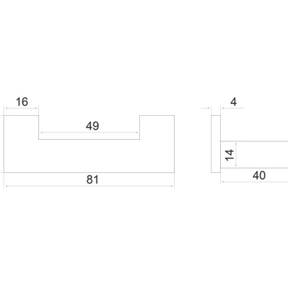 Крючок двойной EXCELLENT Riko (черный)