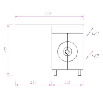 Тумба Onika Космос 60 напольная, под стиральную машину, белая (ум.Марсал 120) Тумба Onika Космос 60 напольная, под стиральную машину, белая (ум.Марсал 120)