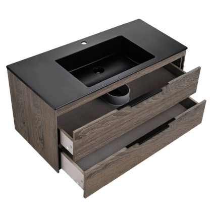 База под раковину Chiara 2D 1000 подвесная, 2 выкатных ящика soft-close, R.Oak База под раковину Chiara 2D 1000 подвесная, 2 выкатных ящика soft-close, R.Oak