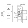 Alme 1544 Thermo Термостатический смеситель для ванны и душа Alme 1544 Thermo Термостатический смеситель для ванны и душа