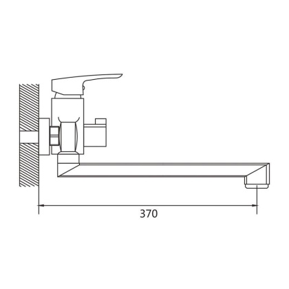 Смеситель для ванны Shevanik S85T S8522T