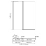 Salm 27P02-110 Fixed Стеклянная шторка