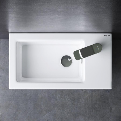 M85AWCC0452WG X-Joy, Раковина мебельная, керамическая, 45 см, встроенная, цвет: Белый, глянец
