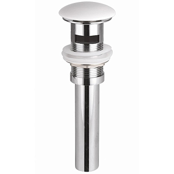 Донный клапан c переливом с керамической накладкой с системой "Click-Clack"