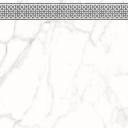 7346-0003-1001 Декор кер. Каррара Нова_LB Бел. 45*45 _декор 1_ 1 \4