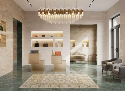 Декор Эвора центр глянцевый 60x60x0,9