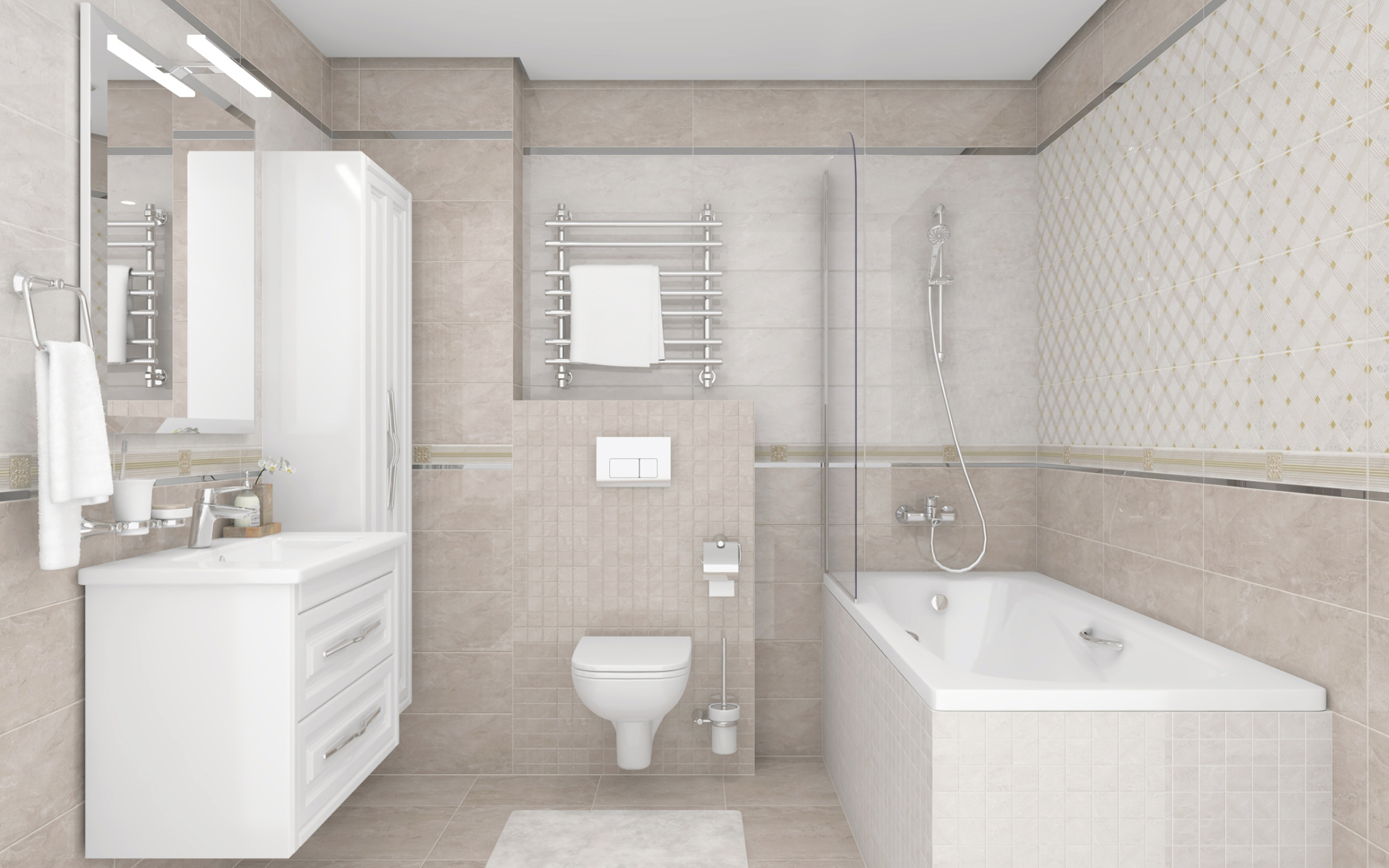 Royal Декор бежевый 20х60