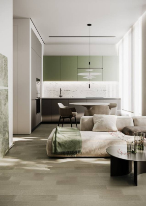 Кварцевый паркет Quartz Parquet Штучный паркет Дуб Лунный, 44-1258-08, 5/0,6 мм