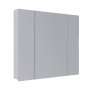 Шкаф зеркальный Lemark UNIVERSAL 90х80см 3-х дверный, цвет корпуса: Белый глянец