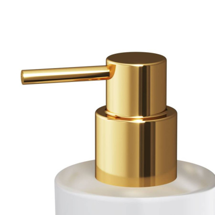 Стеклянный диспенсер для жидкого мыла с настенным держателем, золото A85A36999