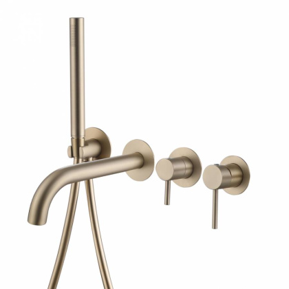 Смеситель для ванны Abber Wasser Kreis AF8130G золото матовое Смеситель для ванны Abber Wasser Kreis AF8130G золото матовое