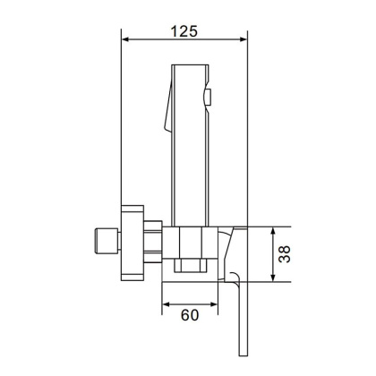 Смеситель с гигиеническим душем Shevanik S96 S9605-1 Смеситель с гигиеническим душем Shevanik S96 S9605-1