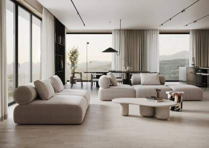 Кварцевый паркет Quartz Parquet Штучный паркет Дуб Песочный, 44-408, 5/0,6 мм