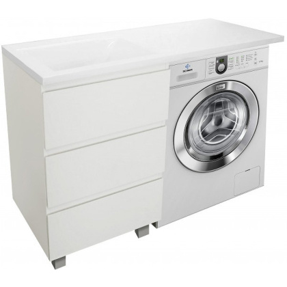 Комплект мебели Dallas Luxe 1000х482 левосторонний напольный 3 ящика (ШхГхВ) 358х476х860