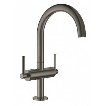 Смеситель GROHE Atrio New двухвентильный для раковины на 1 отверстие, темный графит матовый (21022AL3) Смеситель GROHE Atrio New двухвентильный для раковины на 1 отверстие, темный графит матовый (21022AL3)