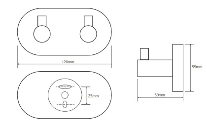 Планка с 2-мя крючками Планка с 2-мя крючками