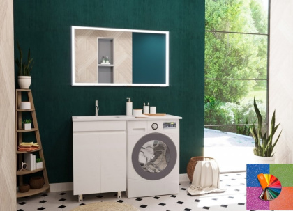 Тумба напольная под умывальник Barcelona Luxe 1200х482 2-х дверная (ШхГхВ) 548х476х860 Тумба напольная под умывальник Barcelona Luxe 1200х482 2-х дверная (ШхГхВ) 548х476х860