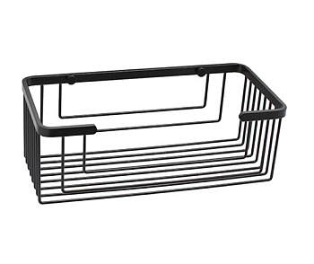 Полка металлическая, 27,5х10х13,3 см, черная, K-711B