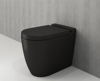 Чаша приставного унитаза Bocchi Venezia 1301-004-0129 черная матовая