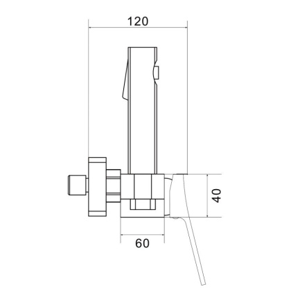 Смеситель с гигиеническим душем Shevanik S61 S6105-1 Смеситель с гигиеническим душем Shevanik S61 S6105-1