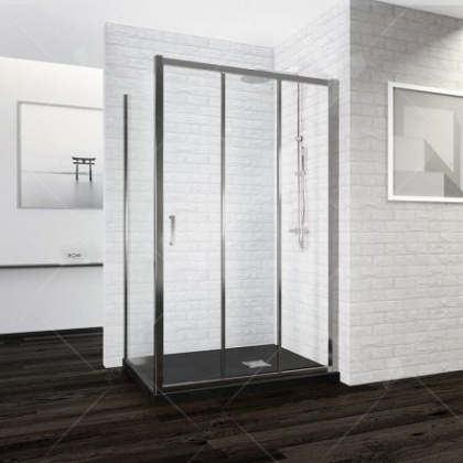 Душевой уголок RGW РА-73, 060873170-11, 170 х 100 см, стекла прозрачные, профиль хром