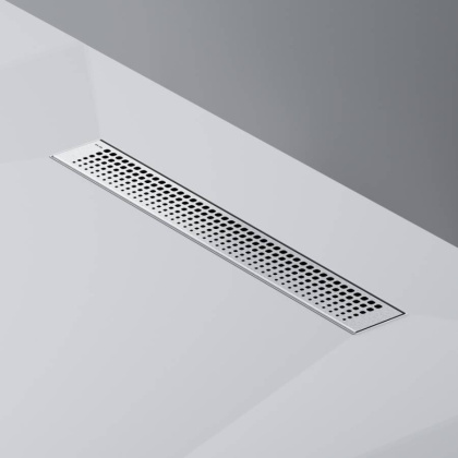 W01SC-P11-050-01SB MasterFlow Трап для душа линейный универс затвор Cut Gradient 50см цвет сталь мат