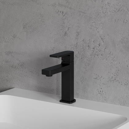Смеситель для умывальника OMNIRES BARETTI BA7810BL (черный BLM) Смеситель для умывальника OMNIRES BARETTI BA7810BL (черный BLM)