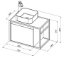 Тумба под раковину Aquanet Nova Lite Loft 75 L белый Тумба под раковину Aquanet Nova Lite Loft 75 L белый