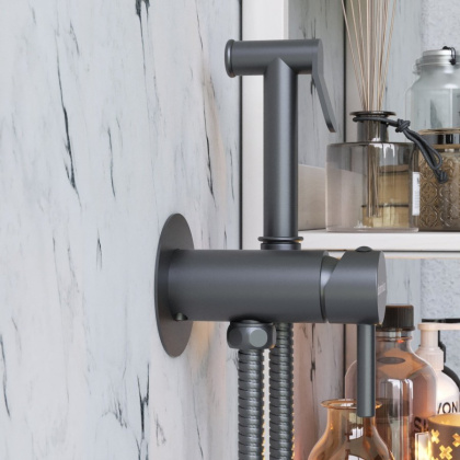 217000000 Option монтируемый в стену Смеситель, Черный