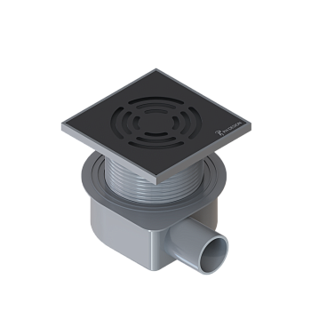 Душевой трап SMART DESIGN 10x10 cm, нерж.сталь ЧЕРНЫЙ Душевой трап SMART DESIGN 10x10 cm, нерж.сталь ЧЕРНЫЙ
